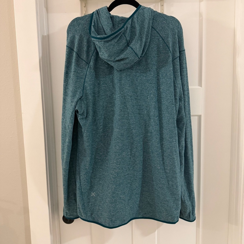 Lululemon Surge Warm Full Zip Hoodie Mens XL Heathered Laguna Blue M4668S - Picture 6 of 8